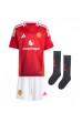 Manchester United Alejandro Garnacho #17 Babytruitje Thuis tenue Kind 2024-25 Korte Mouw (+ Korte broeken)